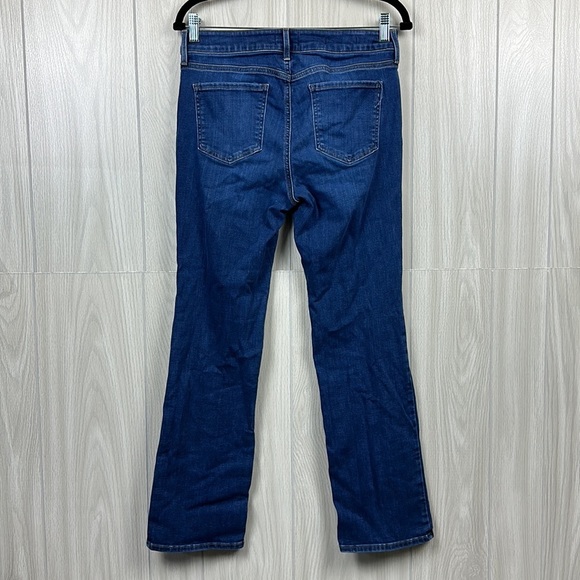 NYDJ Marilyn Straight Jeans Size 10 Petite Dark Wash Denim Mid Rise Stretch - Picture 5 of 6